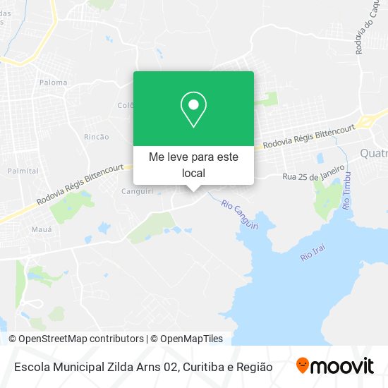 Escola Municipal Zilda Arns 02 mapa