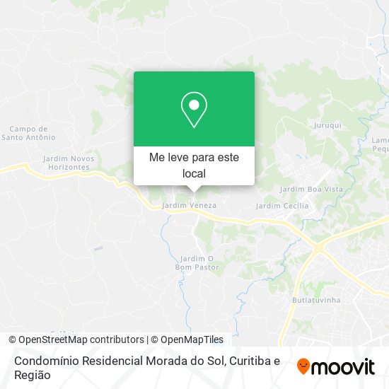 Condomínio Residencial Morada do Sol mapa