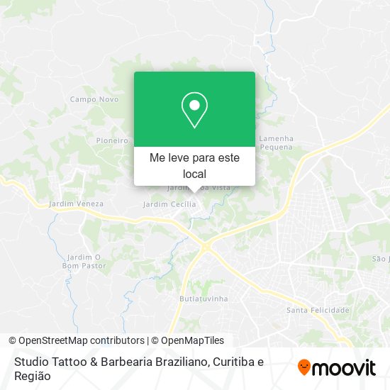 Studio Tattoo & Barbearia Braziliano mapa