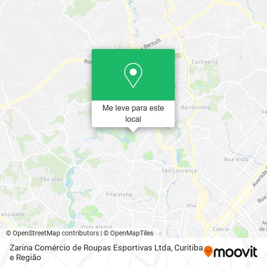 Zarina Comércio de Roupas Esportivas Ltda mapa