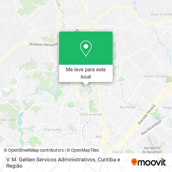V. M. Gehlen Servicos Administrativos mapa