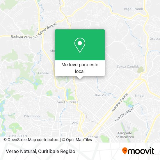 Verao Natural mapa