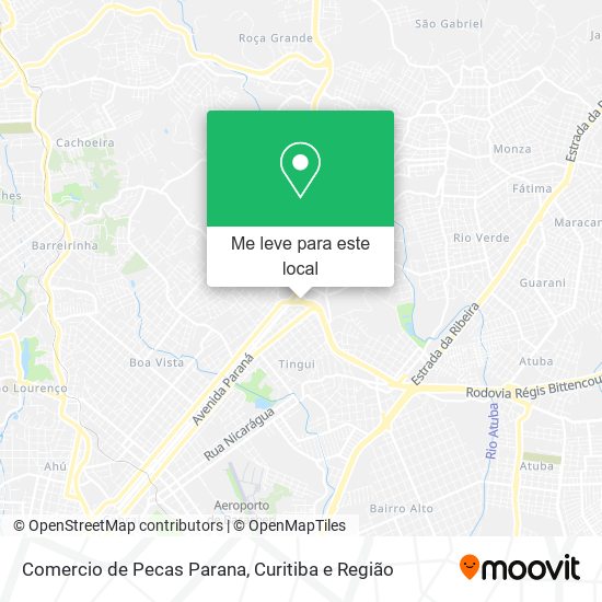 Comercio de Pecas Parana mapa