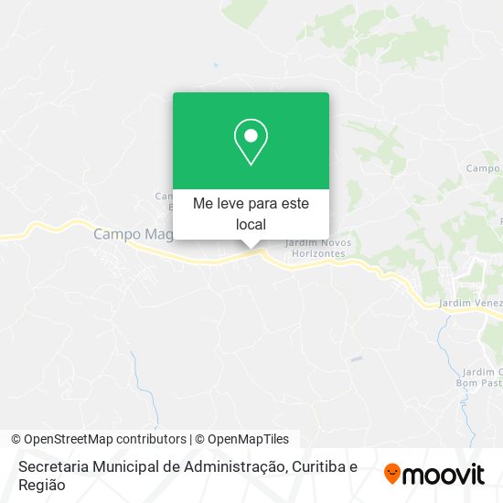 Secretaria Municipal de Administração mapa