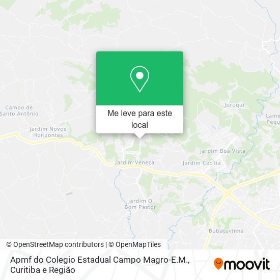 Apmf do Colegio Estadual Campo Magro-E.M. mapa