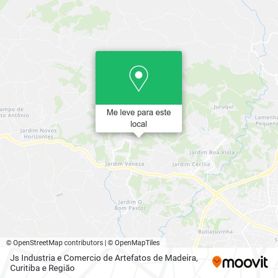 Js Industria e Comercio de Artefatos de Madeira mapa