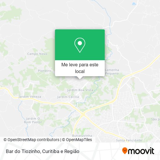 Bar do Tiozinho mapa