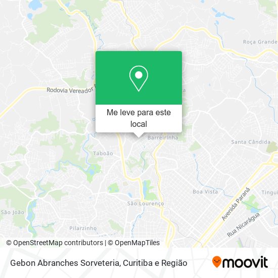 Gebon Abranches Sorveteria mapa