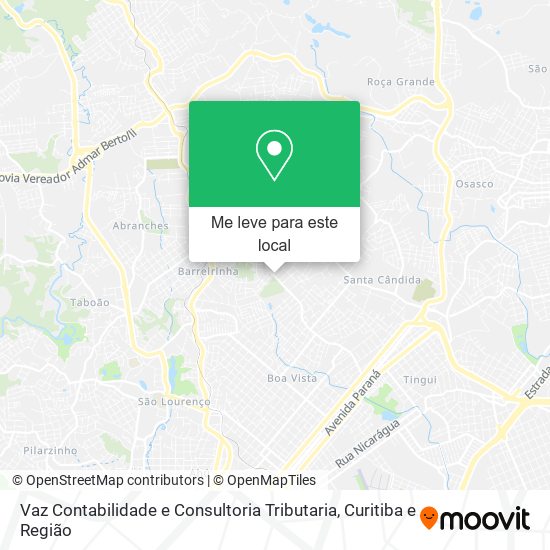 Vaz Contabilidade e Consultoria Tributaria mapa