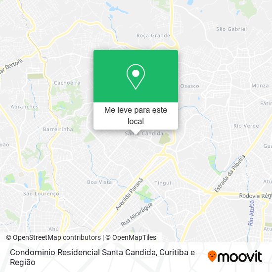 Condominio Residencial Santa Candida mapa