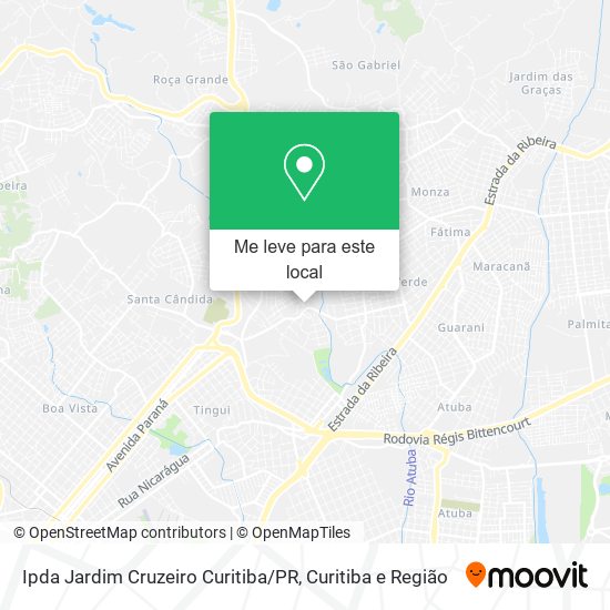Ipda Jardim Cruzeiro Curitiba / PR mapa