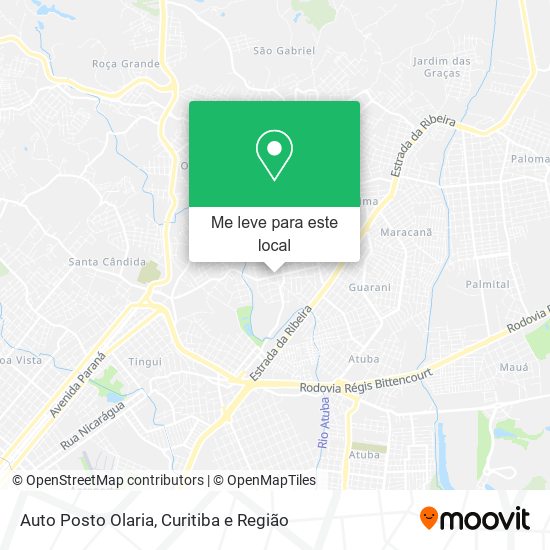 Auto Posto Olaria mapa