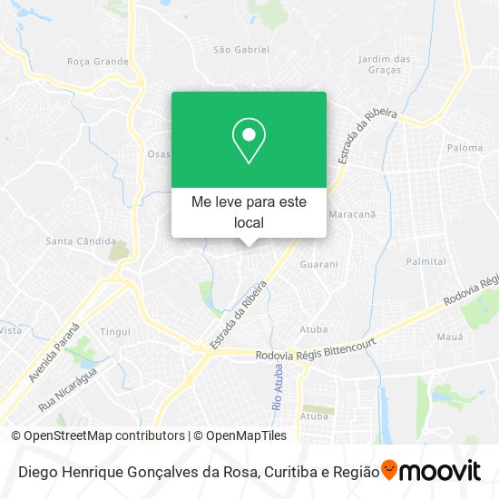 Diego Henrique Gonçalves da Rosa mapa