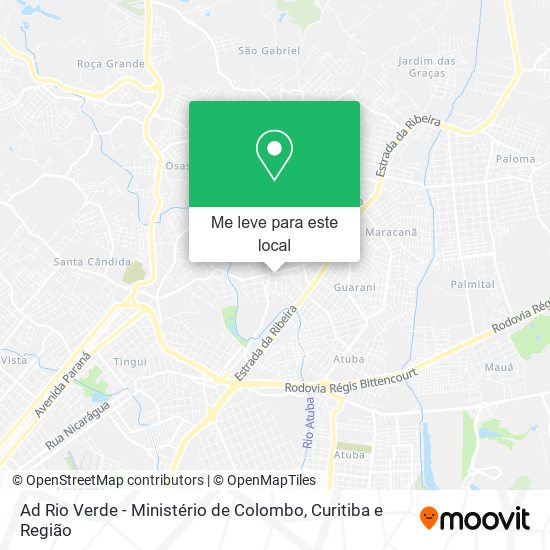 Ad Rio Verde - Ministério de Colombo mapa