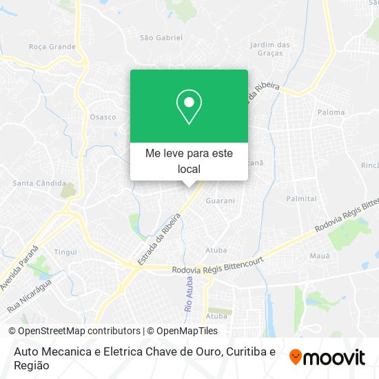 Auto Mecanica e Eletrica Chave de Ouro mapa
