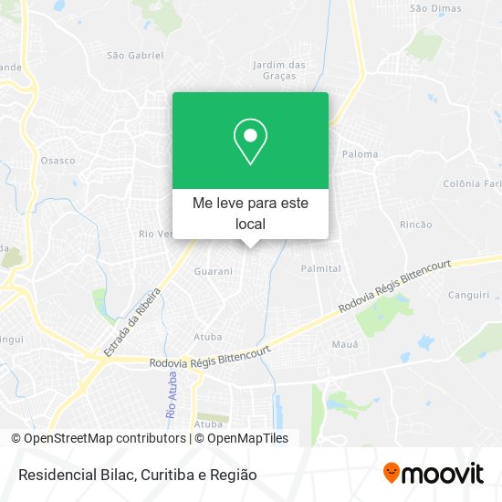 Residencial Bilac mapa