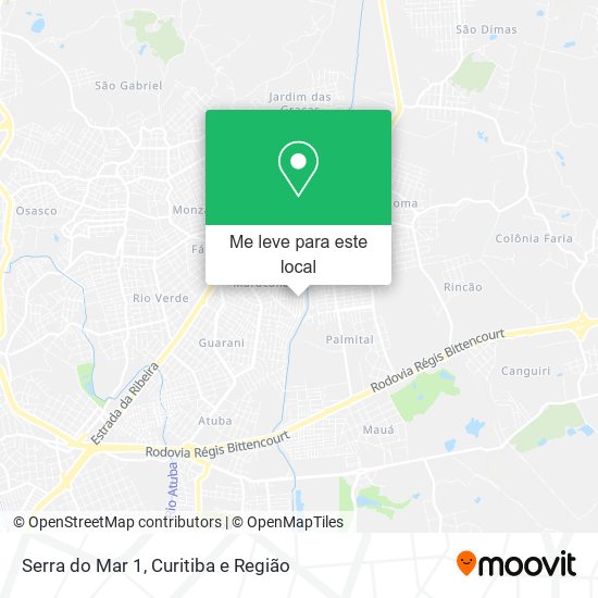 Serra do Mar 1 mapa