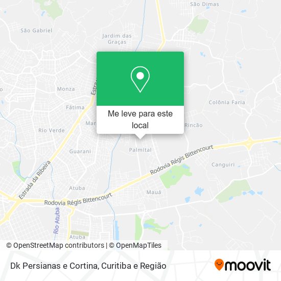 Dk Persianas e Cortina mapa