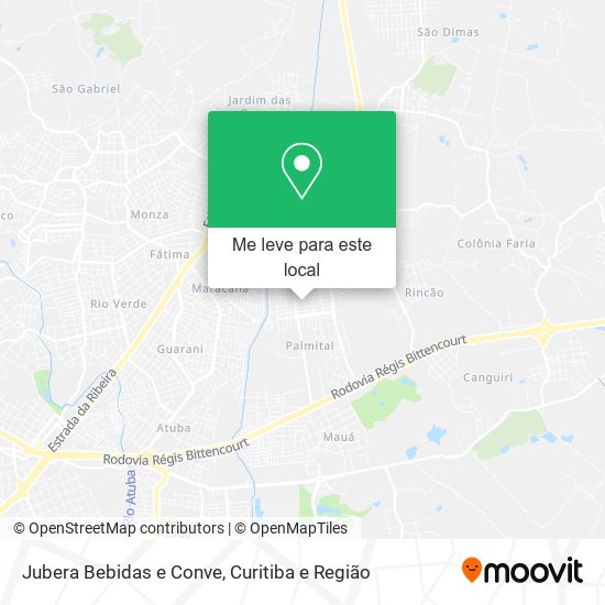 Jubera Bebidas e Conve mapa