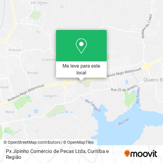 Px Jipinho Comércio de Pecas Ltda mapa