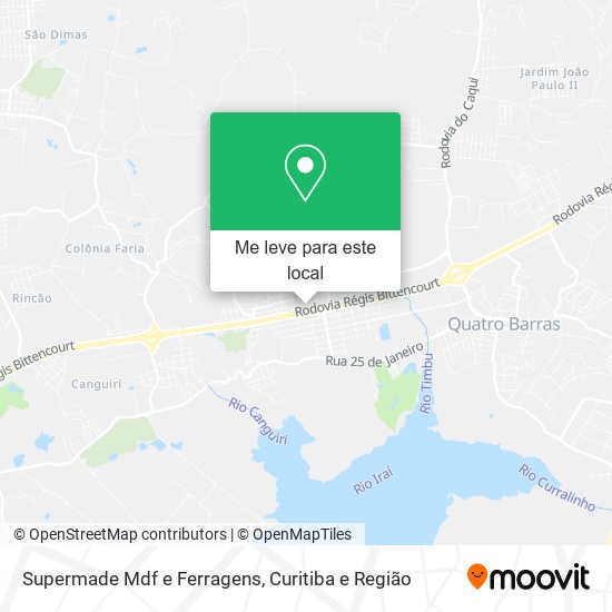 Supermade Mdf e Ferragens mapa