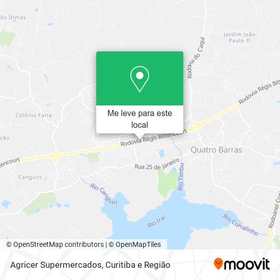 Agricer Supermercados mapa