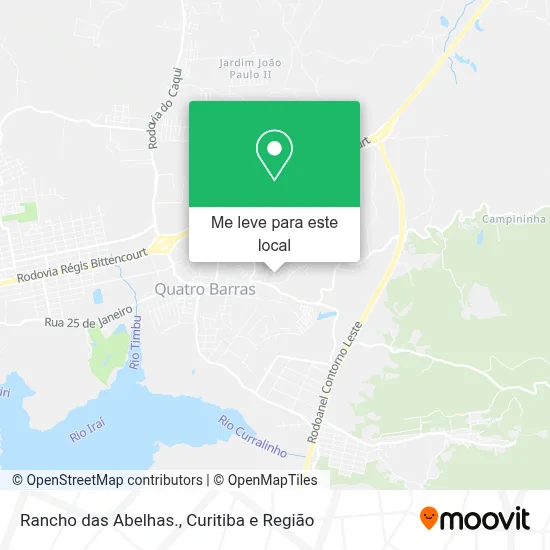 Rancho das Abelhas. mapa