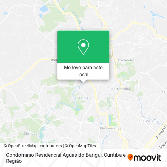 Condominio Residencial Aguas do Barigui mapa