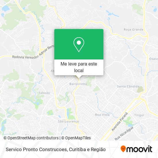 Servico Pronto Construcoes mapa