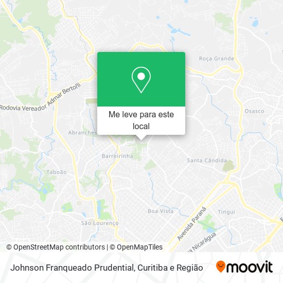 Johnson Franqueado Prudential mapa