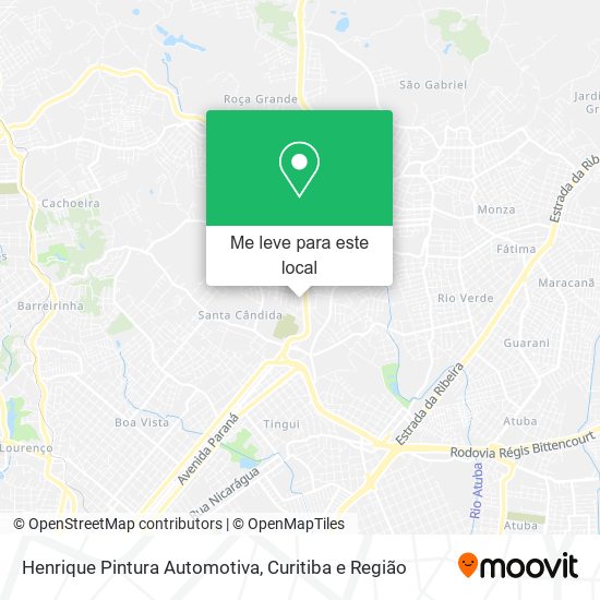 Henrique Pintura Automotiva mapa