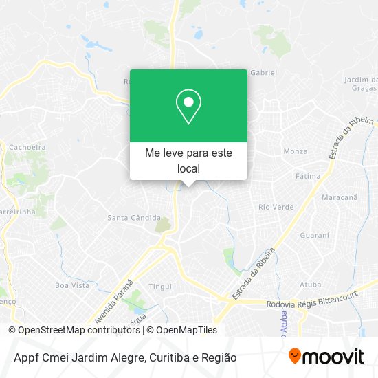 Appf Cmei Jardim Alegre mapa