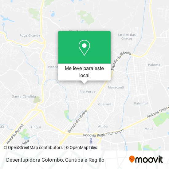 Desentupidora Colombo mapa