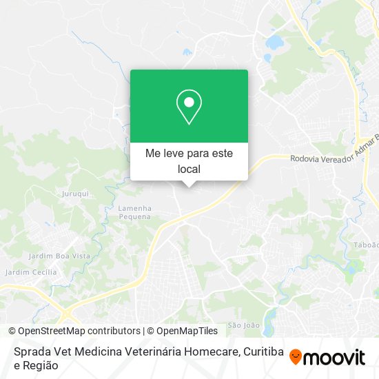 Sprada Vet Medicina Veterinária Homecare mapa