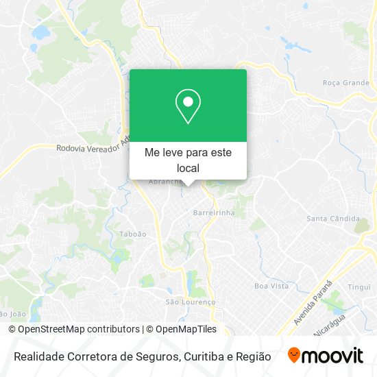 Realidade Corretora de Seguros mapa