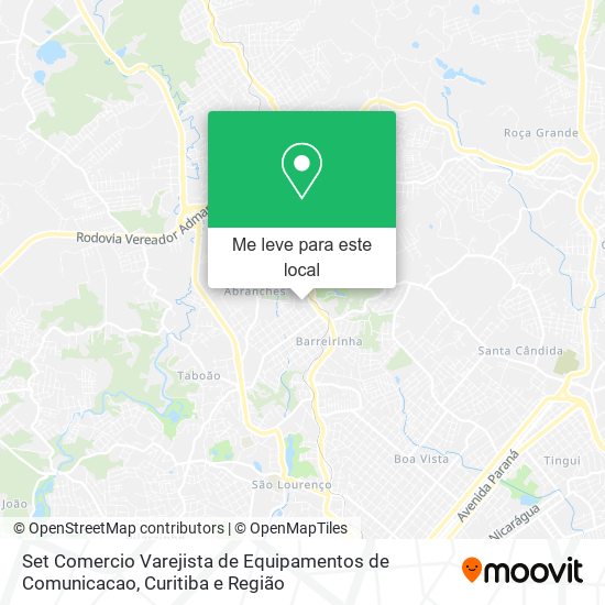 Set Comercio Varejista de Equipamentos de Comunicacao mapa