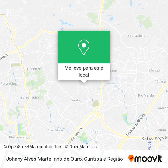 Johnny Alves Martelinho de Ouro mapa