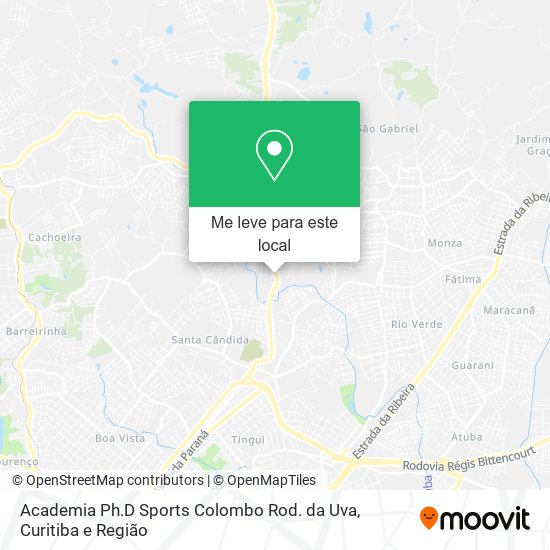 Academia Ph.D Sports Colombo Rod. da Uva mapa