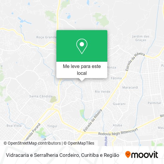 Vidracaria e Serralheria Cordeiro mapa