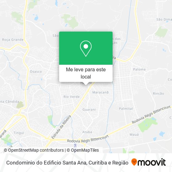 Condominio do Edificio Santa Ana mapa