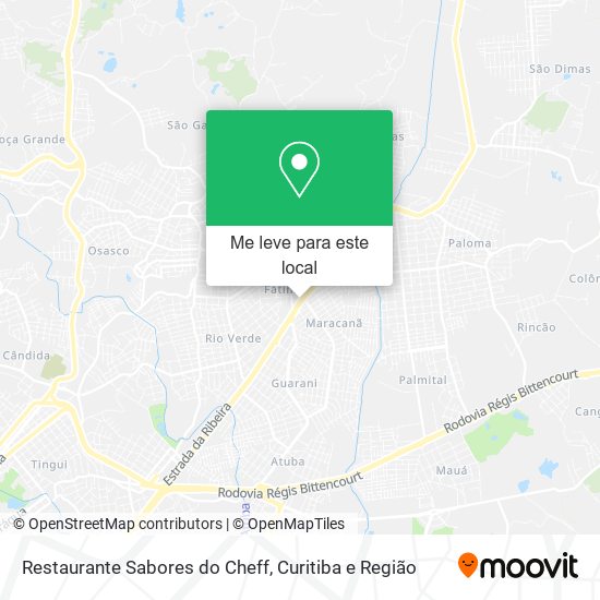 Restaurante Sabores do Cheff mapa