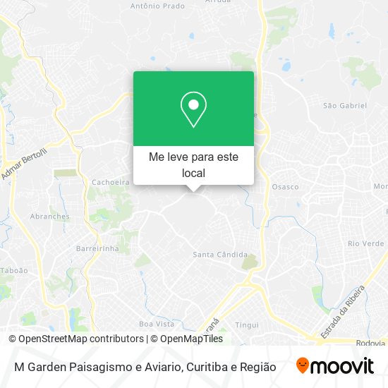 M Garden Paisagismo e Aviario mapa