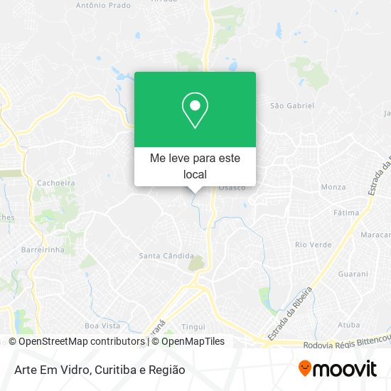Arte Em Vidro mapa