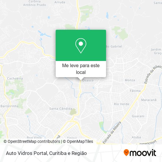 Auto Vidros Portal mapa