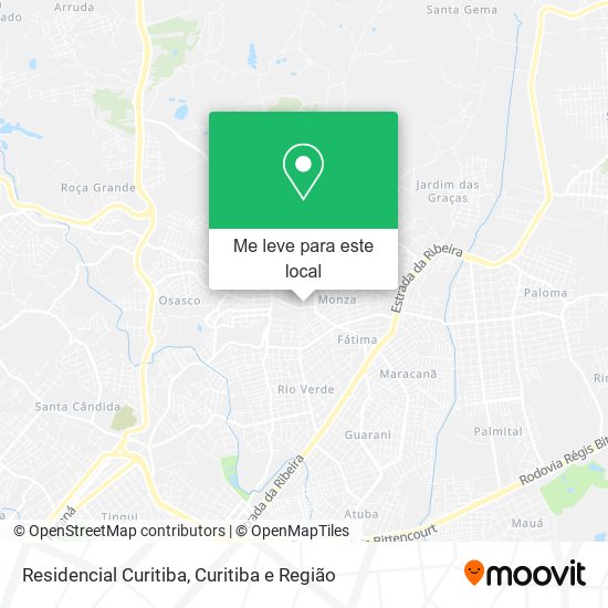 Residencial Curitiba mapa