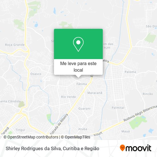 Shirley Rodrigues da Silva mapa