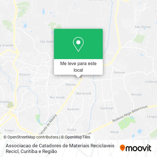 Associacao de Catadores de Materiais Reciclaveis Recicl mapa