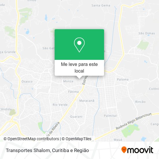 Transportes Shalom mapa