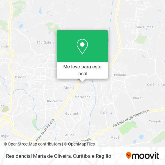 Residencial Maria de Oliveira mapa