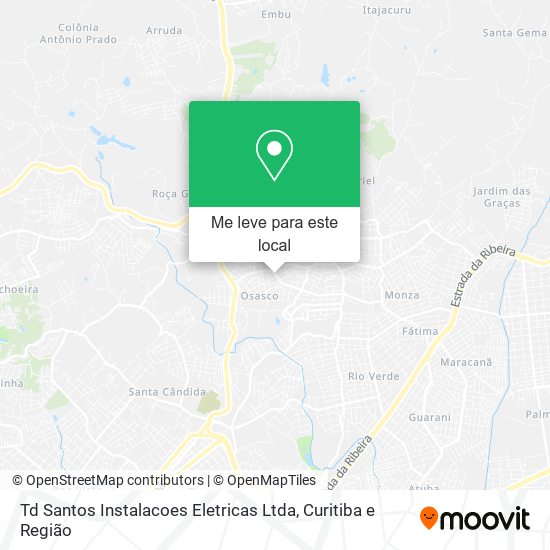 Td Santos Instalacoes Eletricas Ltda mapa